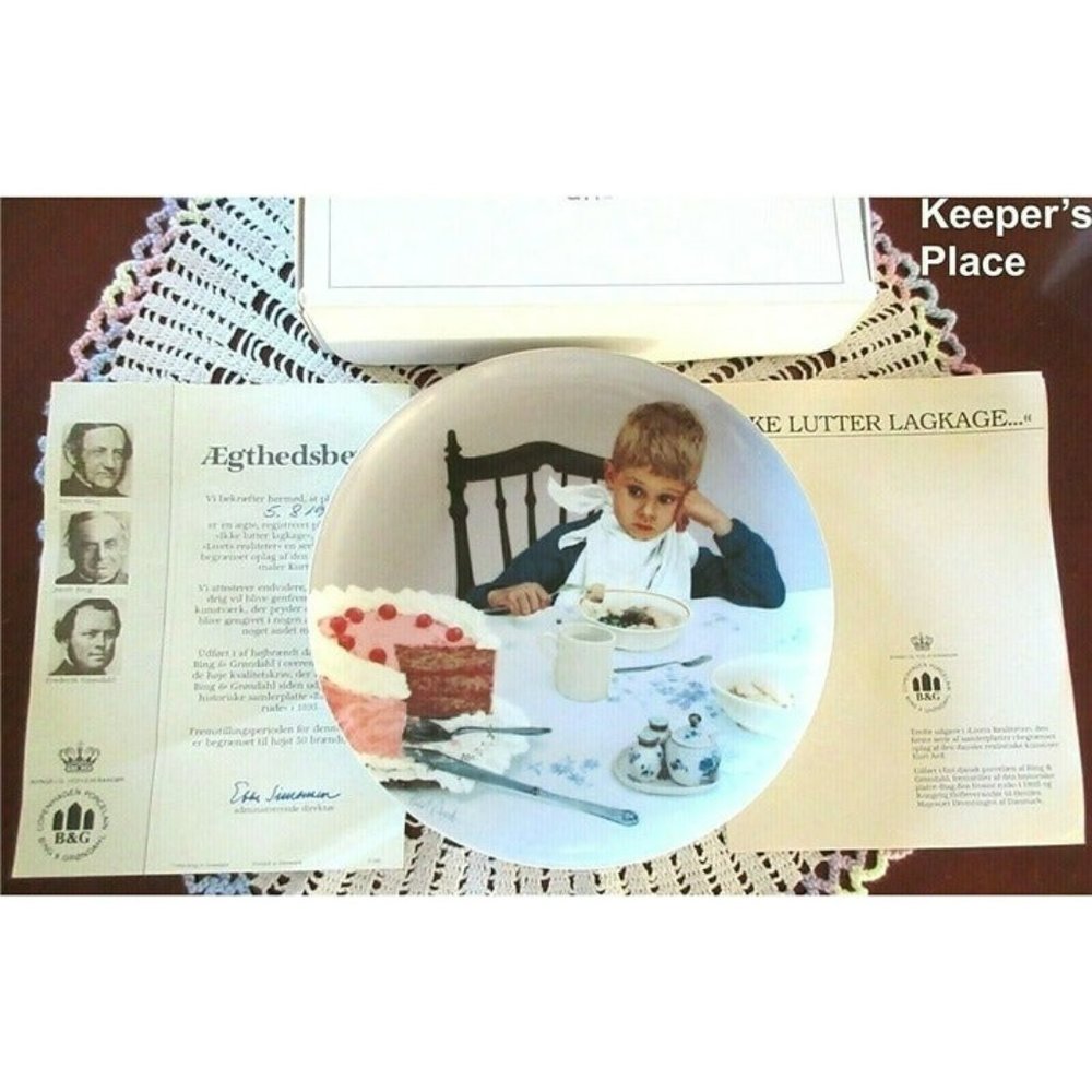 B&G Copenhagen Plate FIRST THINGS FIRST 3rd Issue In Moments Of Truth Kurt Ard